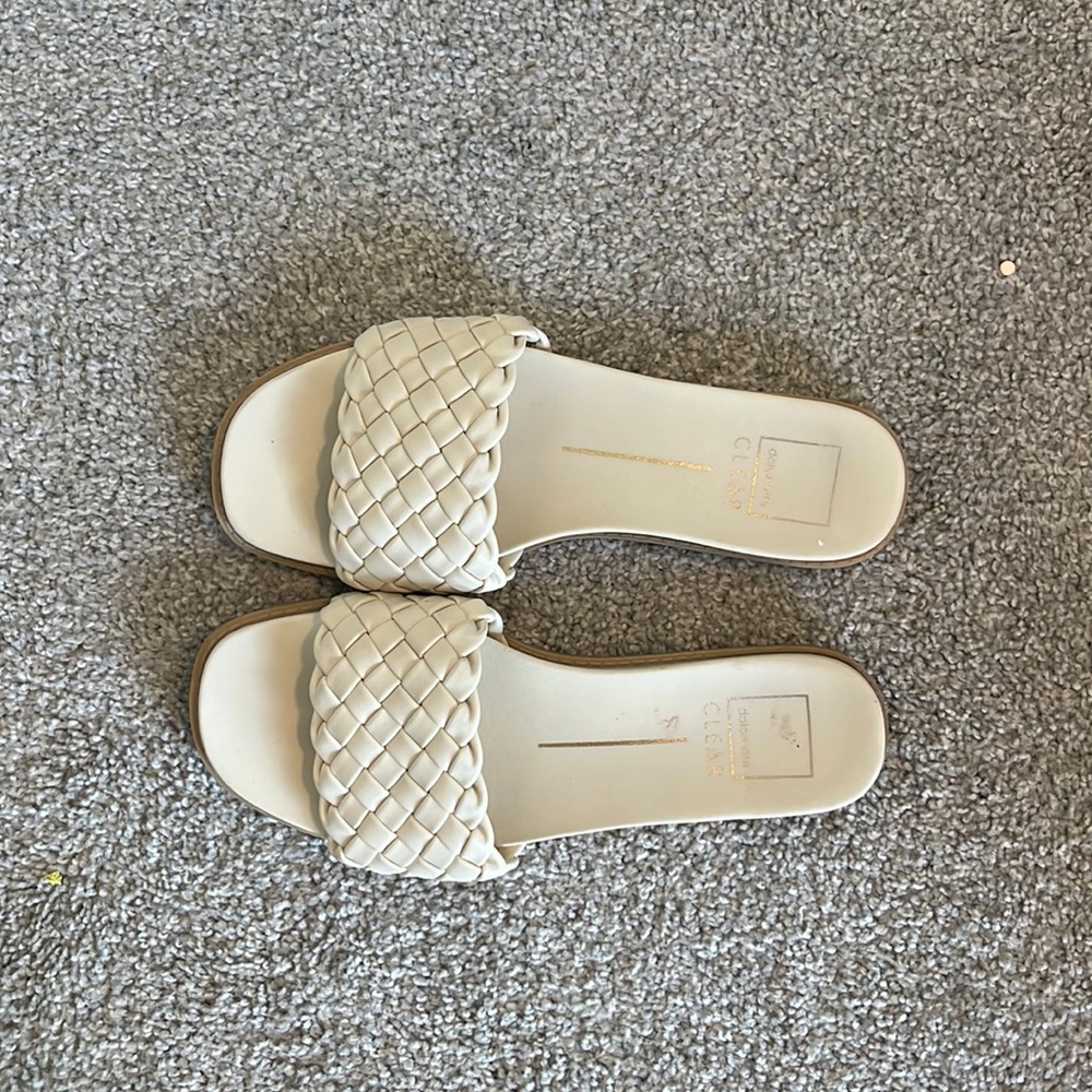 Dolce Vita Woven Cream Sandals